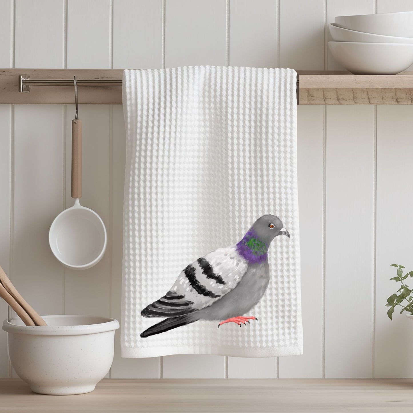 Pigeon Kitchen Towel - MerikaArt