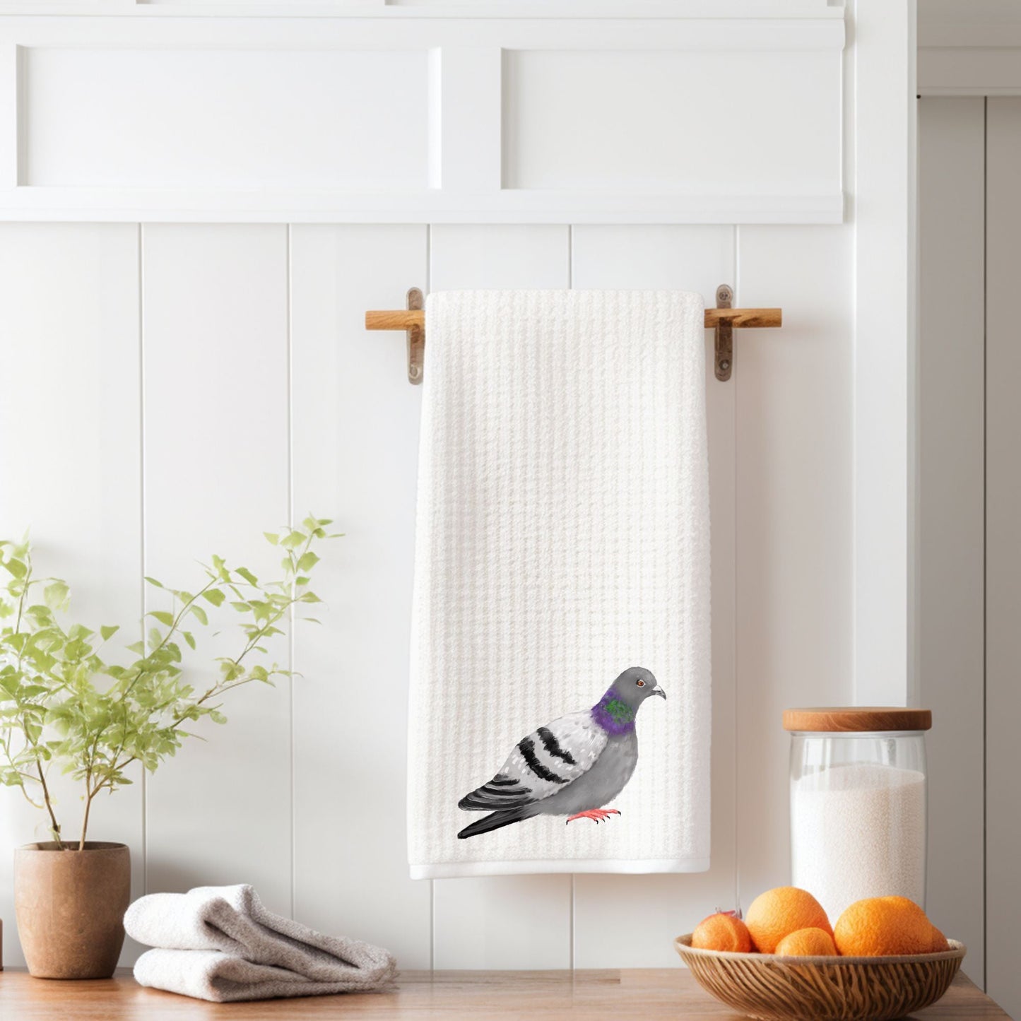Pigeon Kitchen Towel - MerikaArt