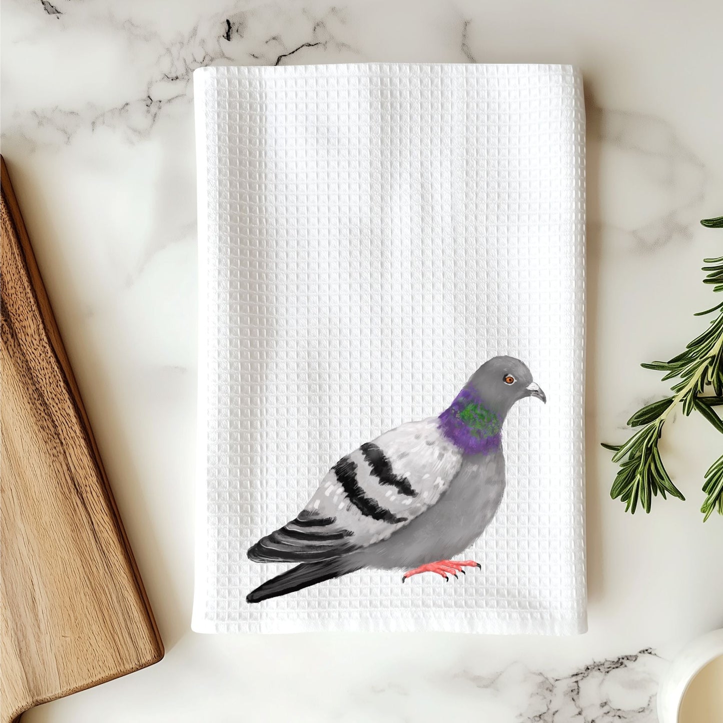 Pigeon Kitchen Towel - MerikaArt