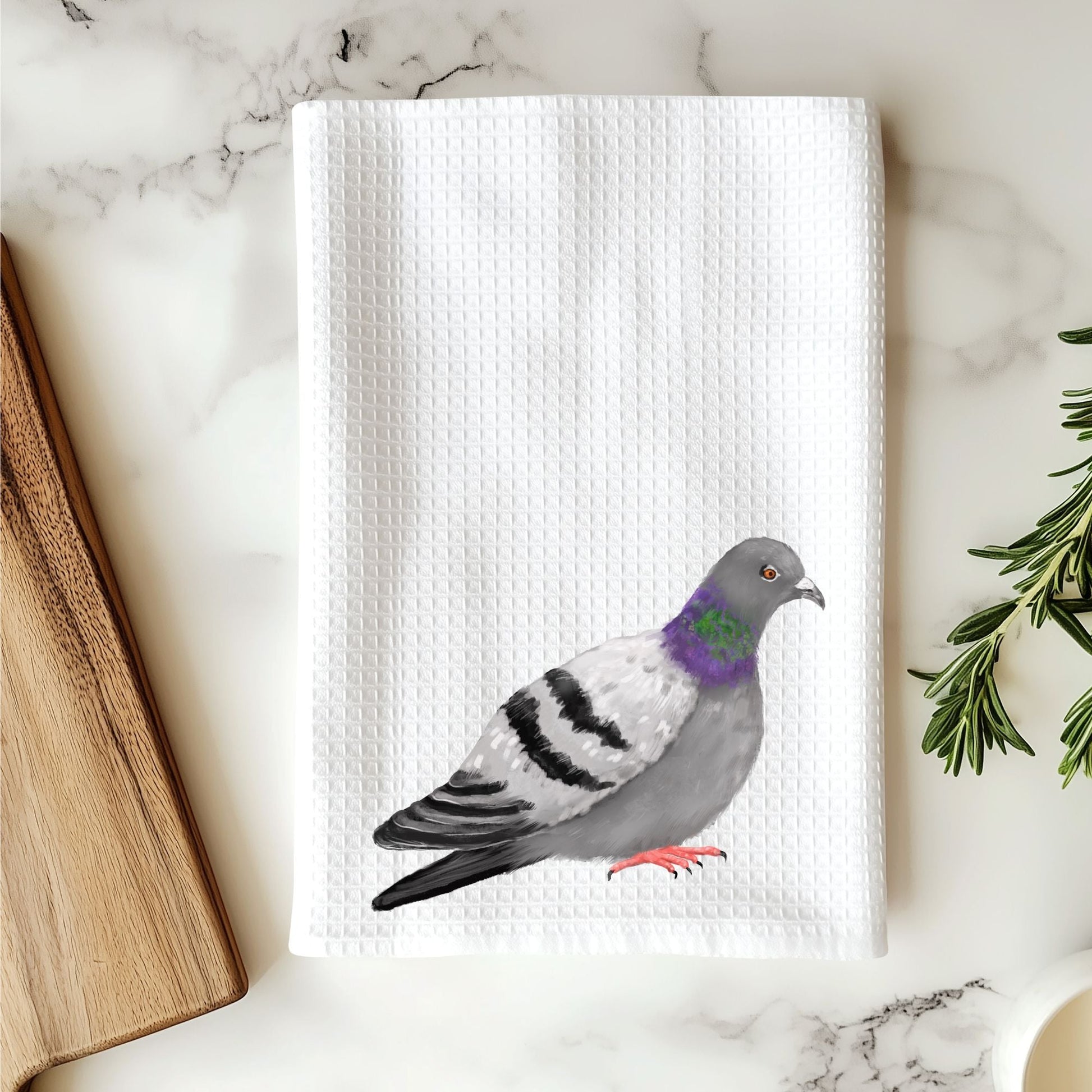 Pigeon Kitchen Towel - MerikaArt