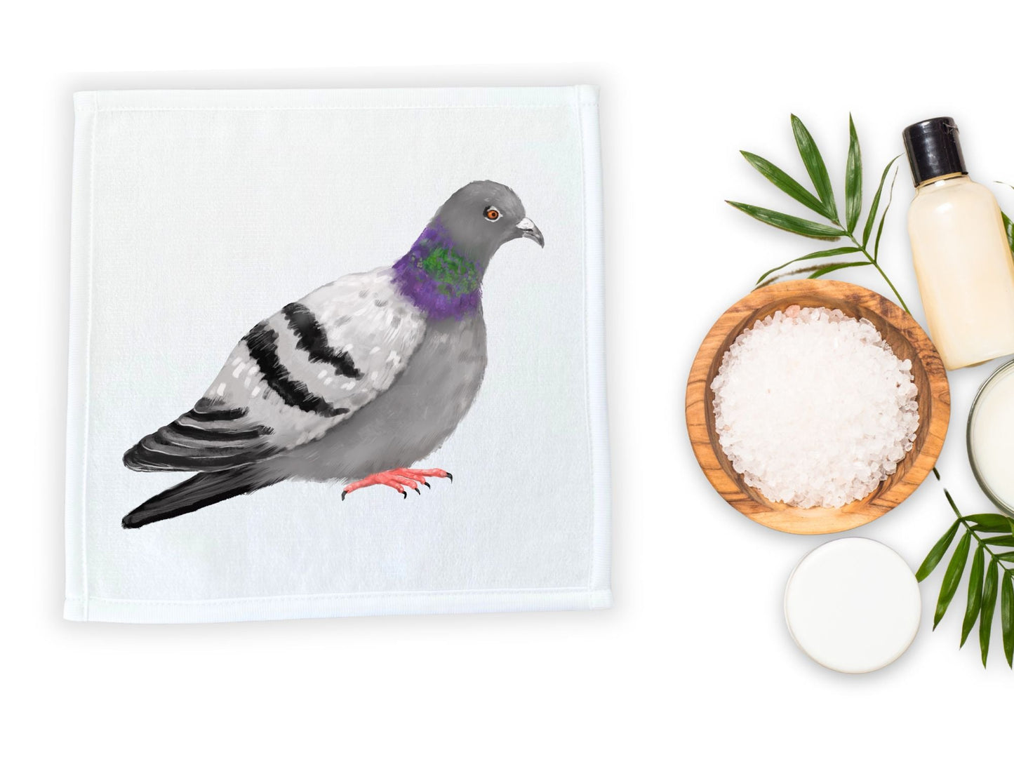 Pigeon Washcloth - MerikaArt