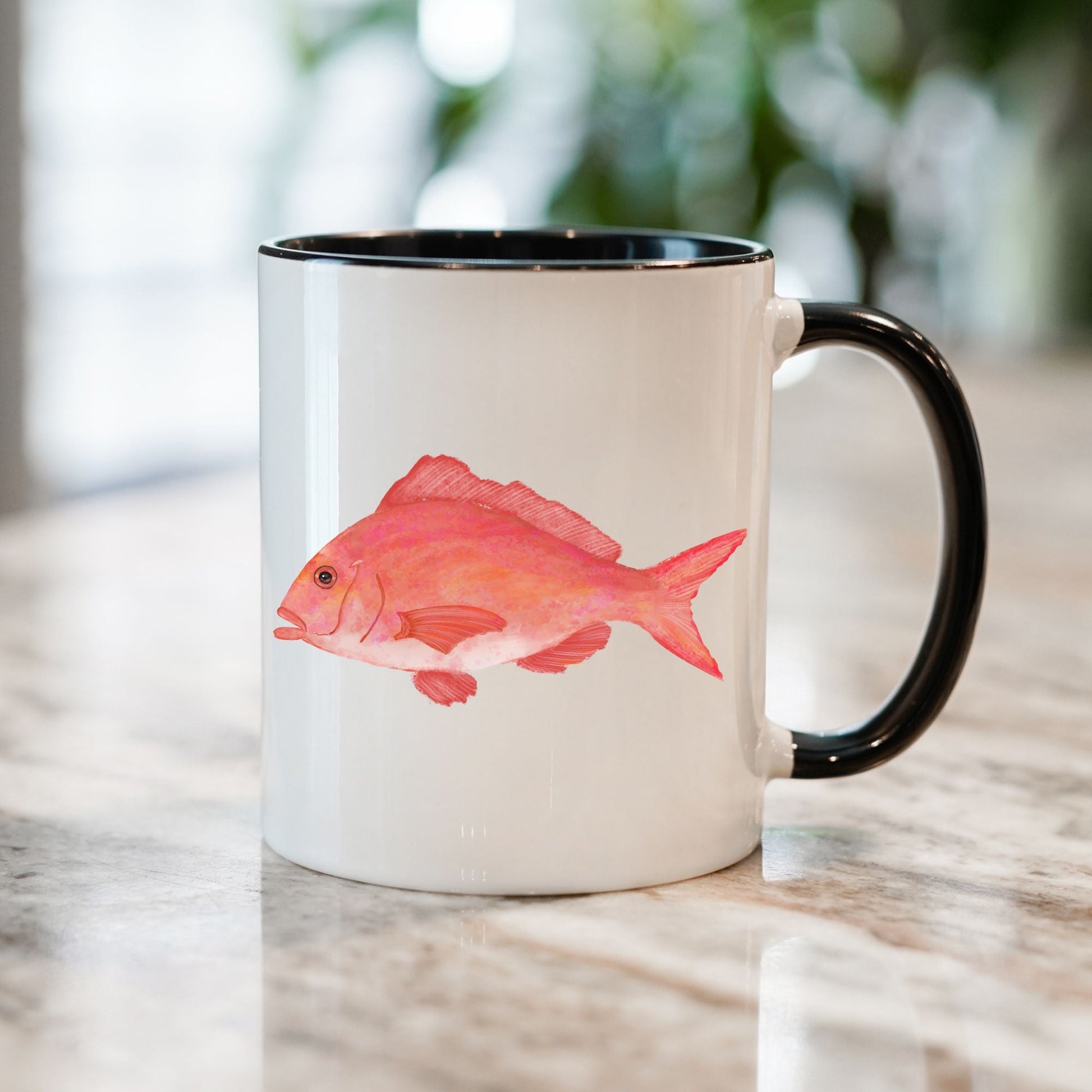 Pink Snapper Mug - MerikaArt