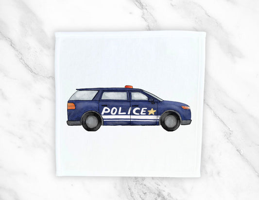 Police Cruiser Washcloth - MerikaArt