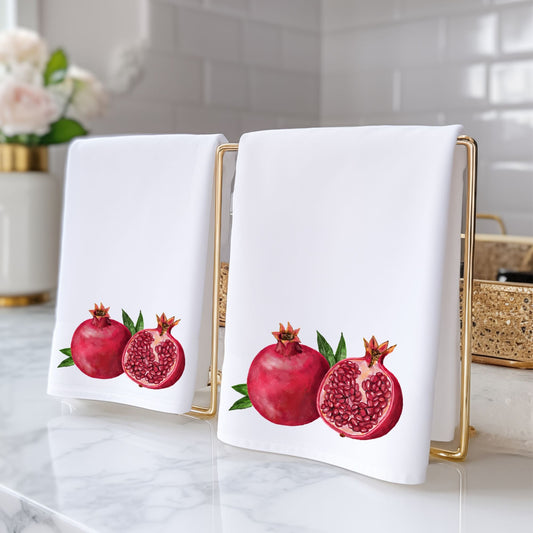 Pomegranate Fruit Bathroom Towel - MerikaArt