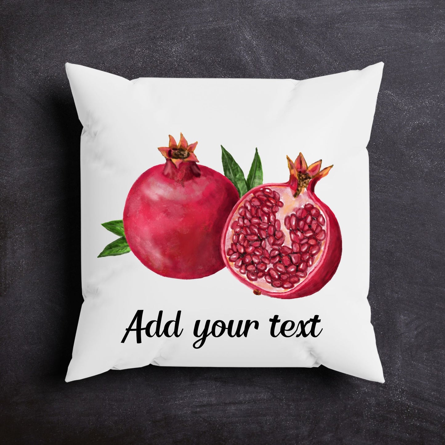 Pomegranate Fruit Pillow - MerikaArt