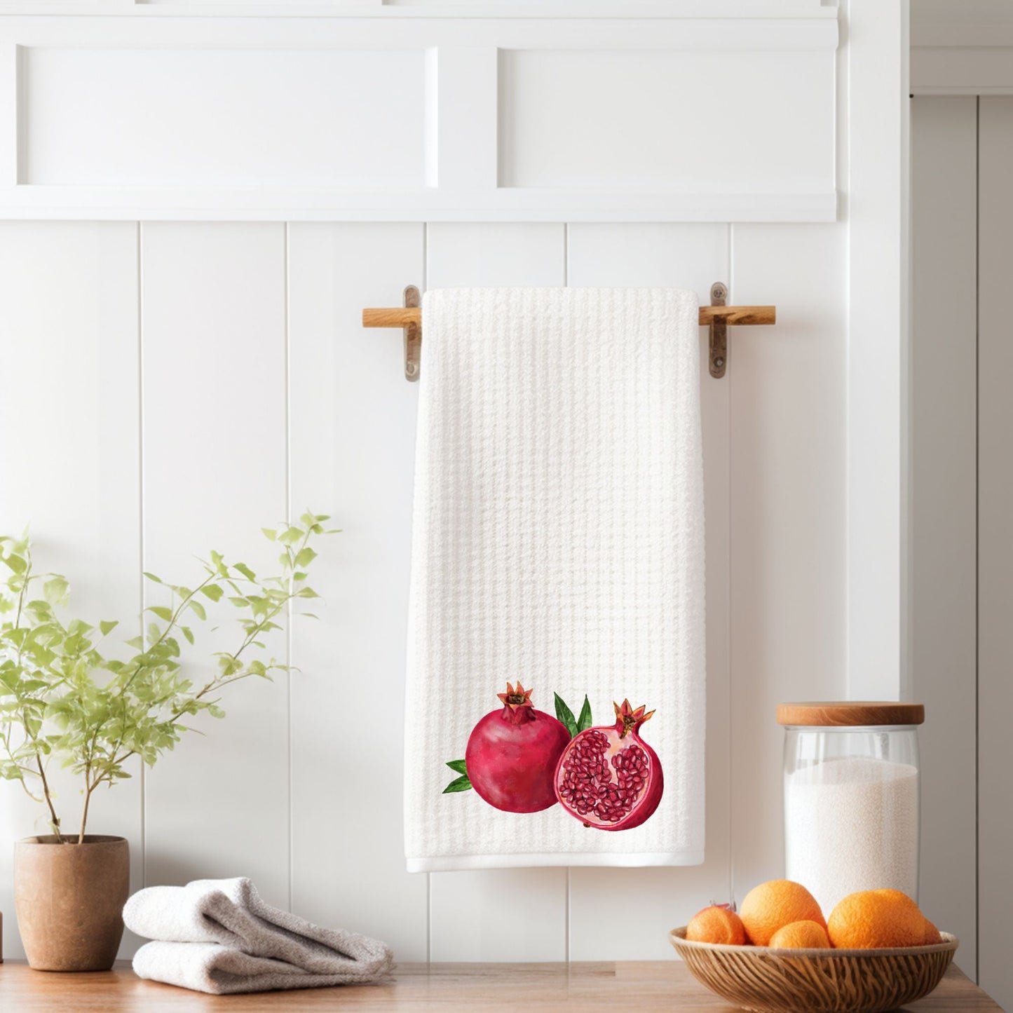 Pomegranate Kitchen Towel - MerikaArt