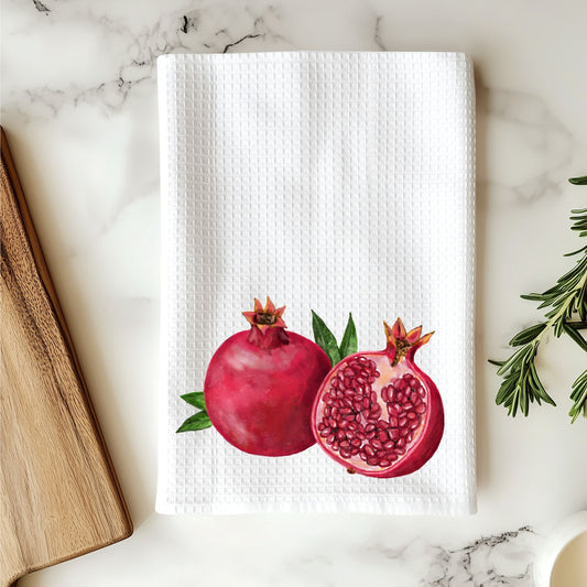 Pomegranate Kitchen Towel - MerikaArt