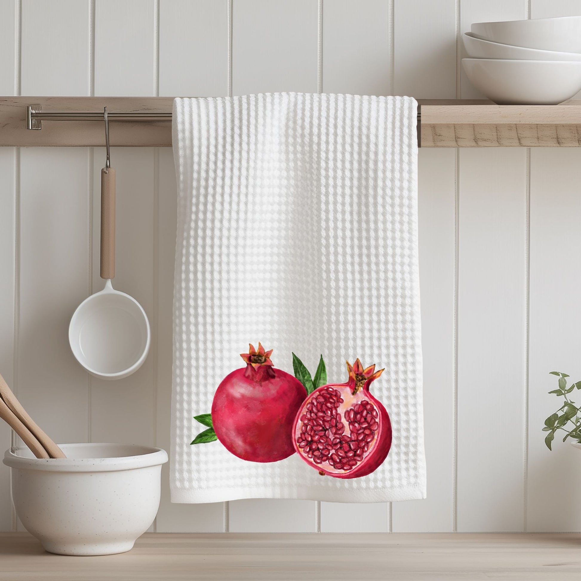 Pomegranate Kitchen Towel - MerikaArt