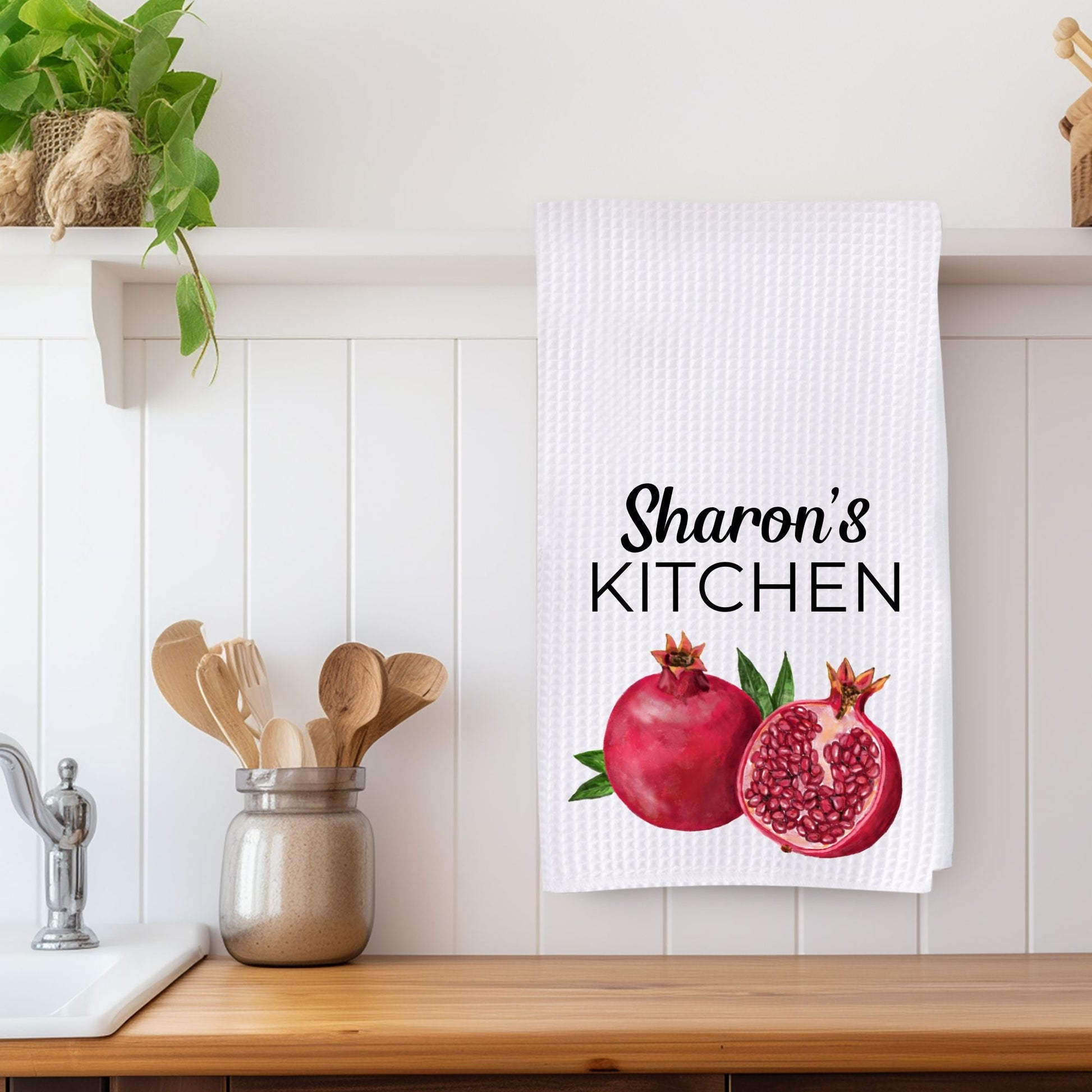 Pomegranate Kitchen Towel - MerikaArt