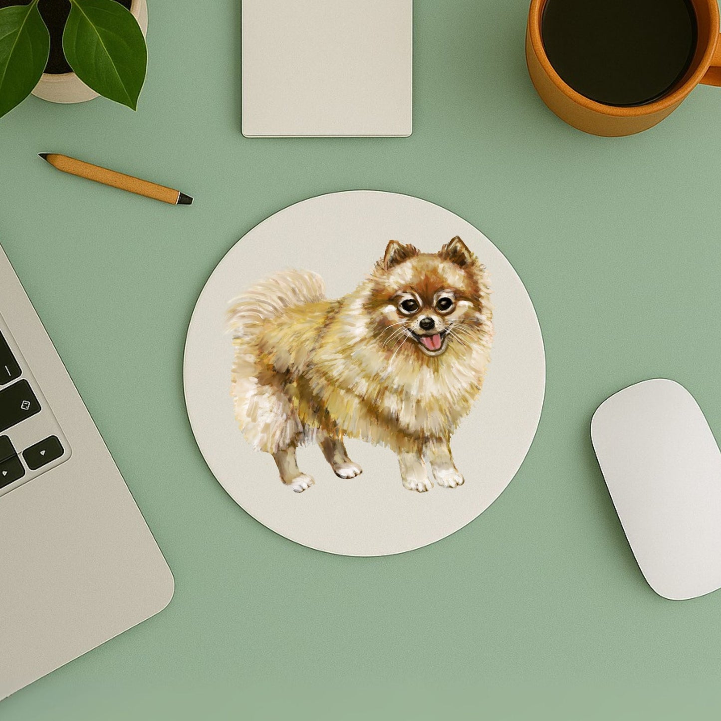 Pomeranian Dog Mousepad - MerikaArt