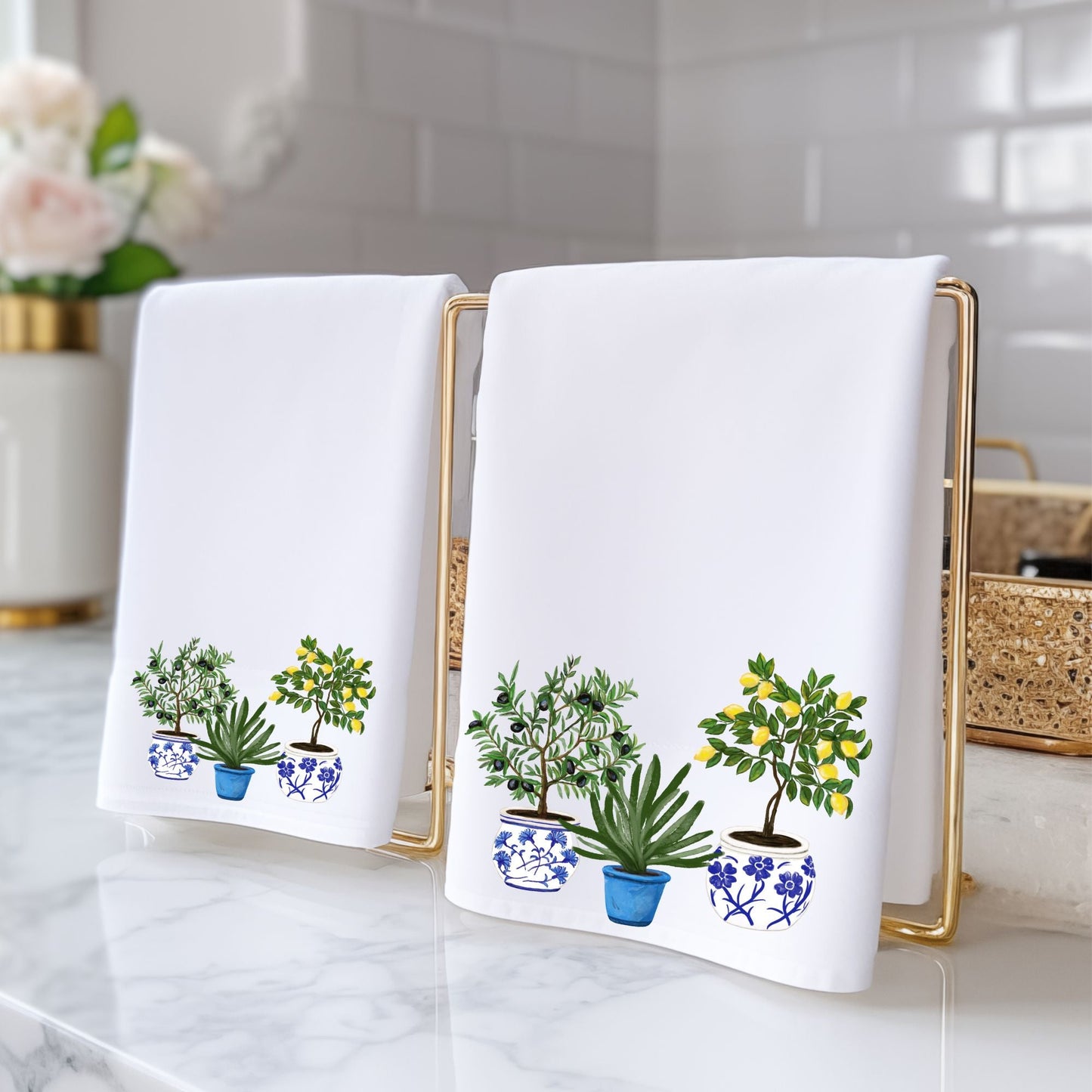 Potted Plants Bathroom Towel - MerikaArt