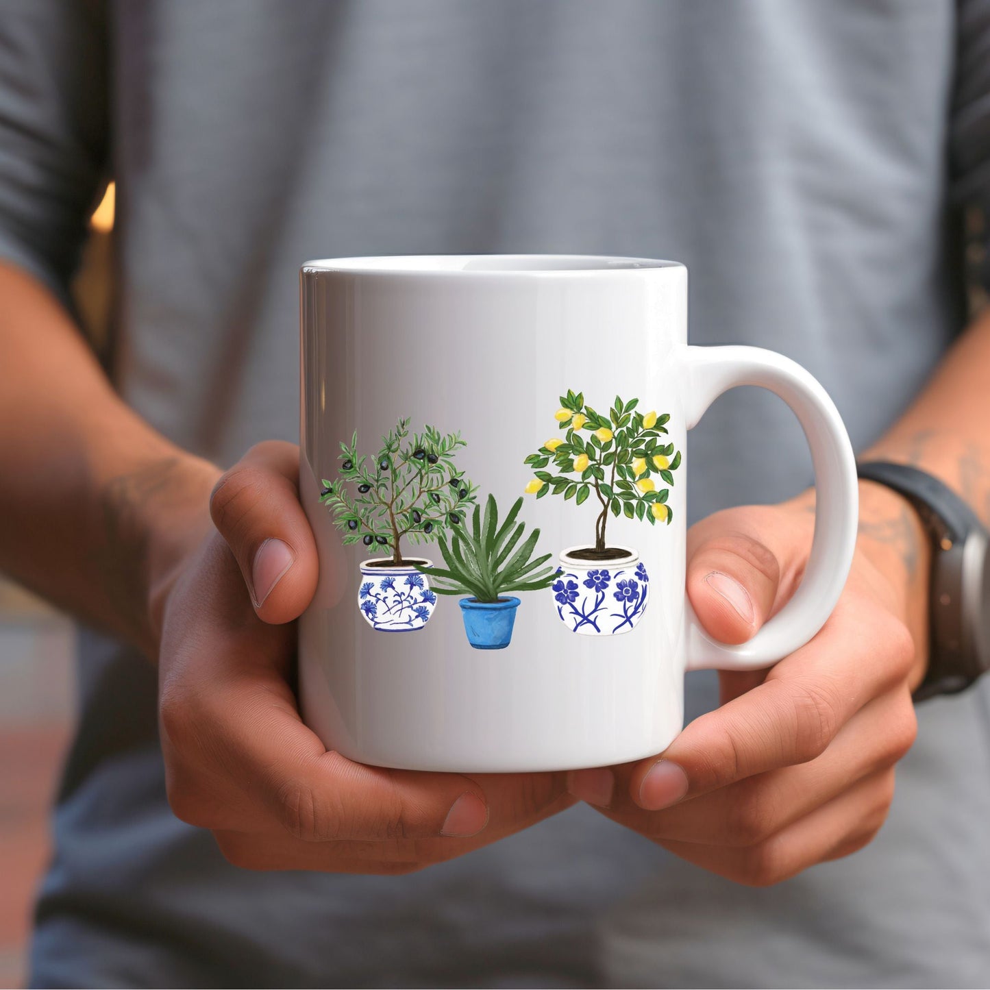 Potted Plants Mug - MerikaArt