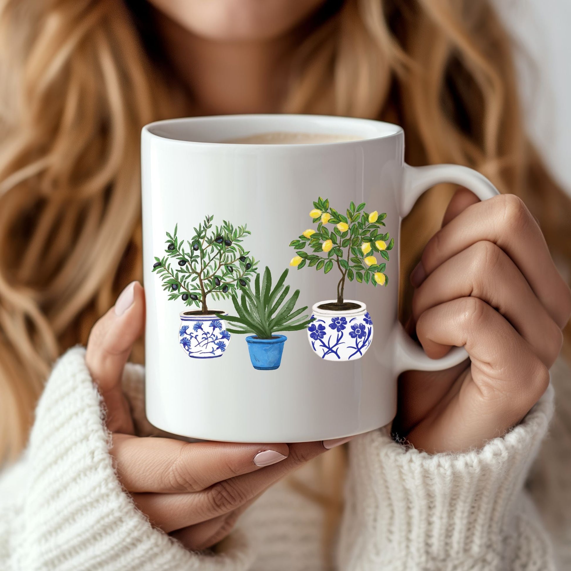 Potted Plants Mug - MerikaArt