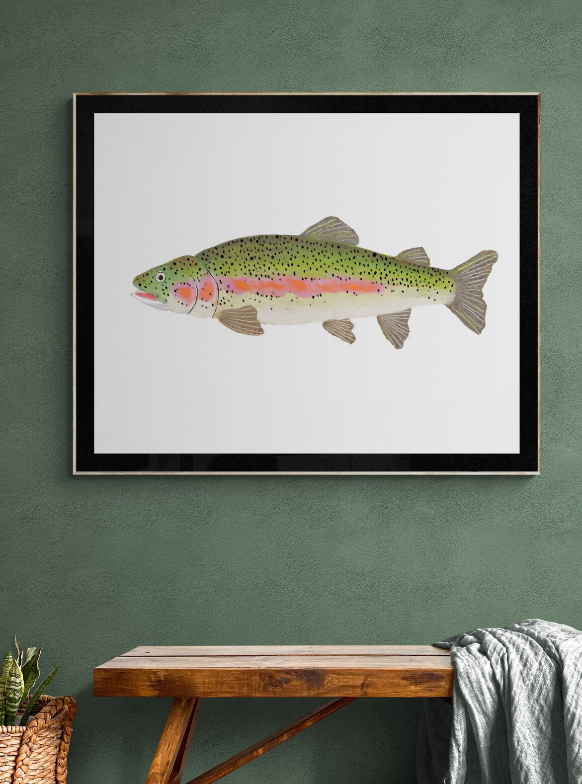 Rainbow Trout Print - MerikaArt