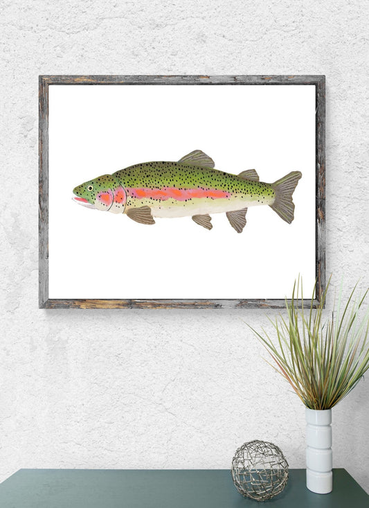 Rainbow Trout Print - MerikaArt