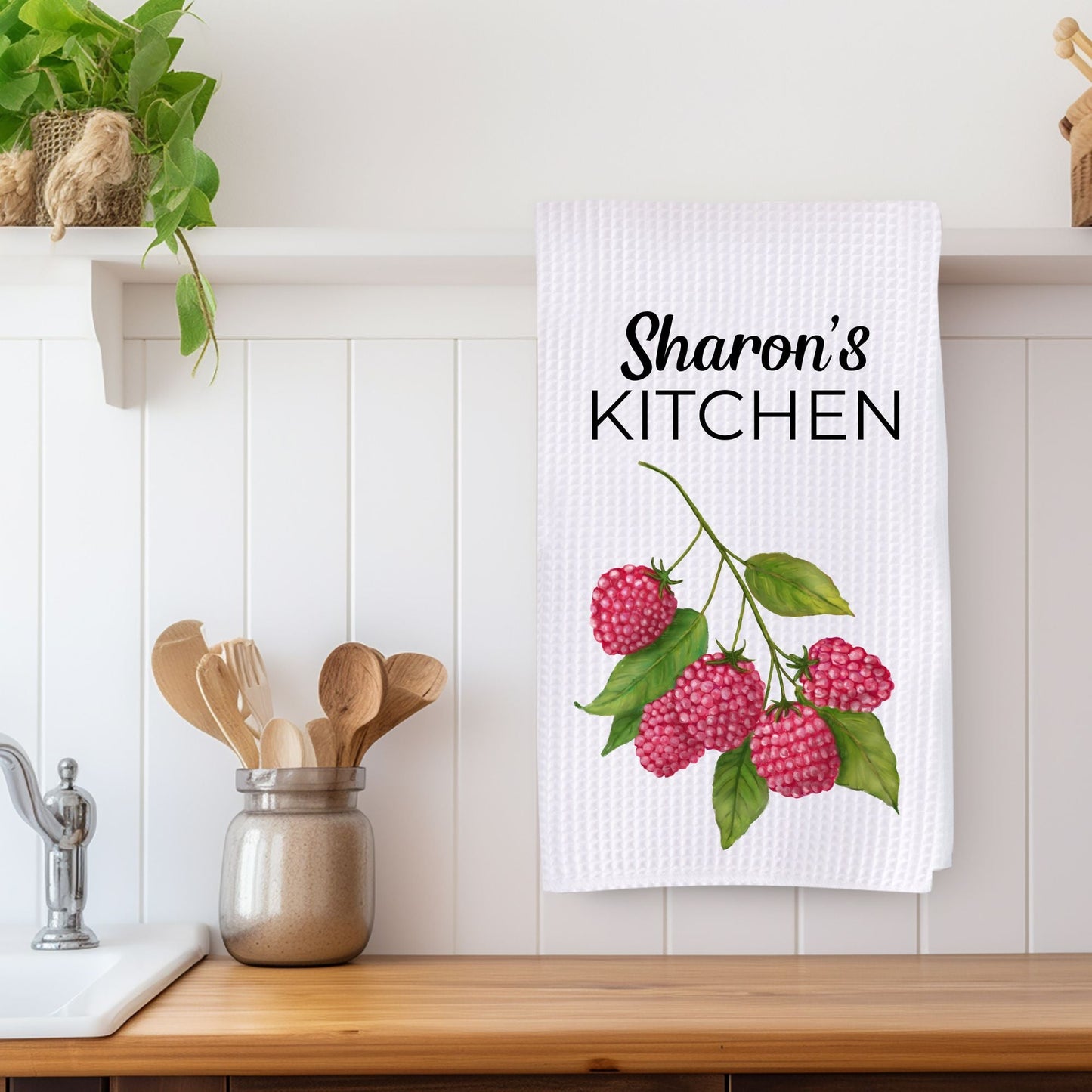 Raspberry Kitchen Towel - MerikaArt