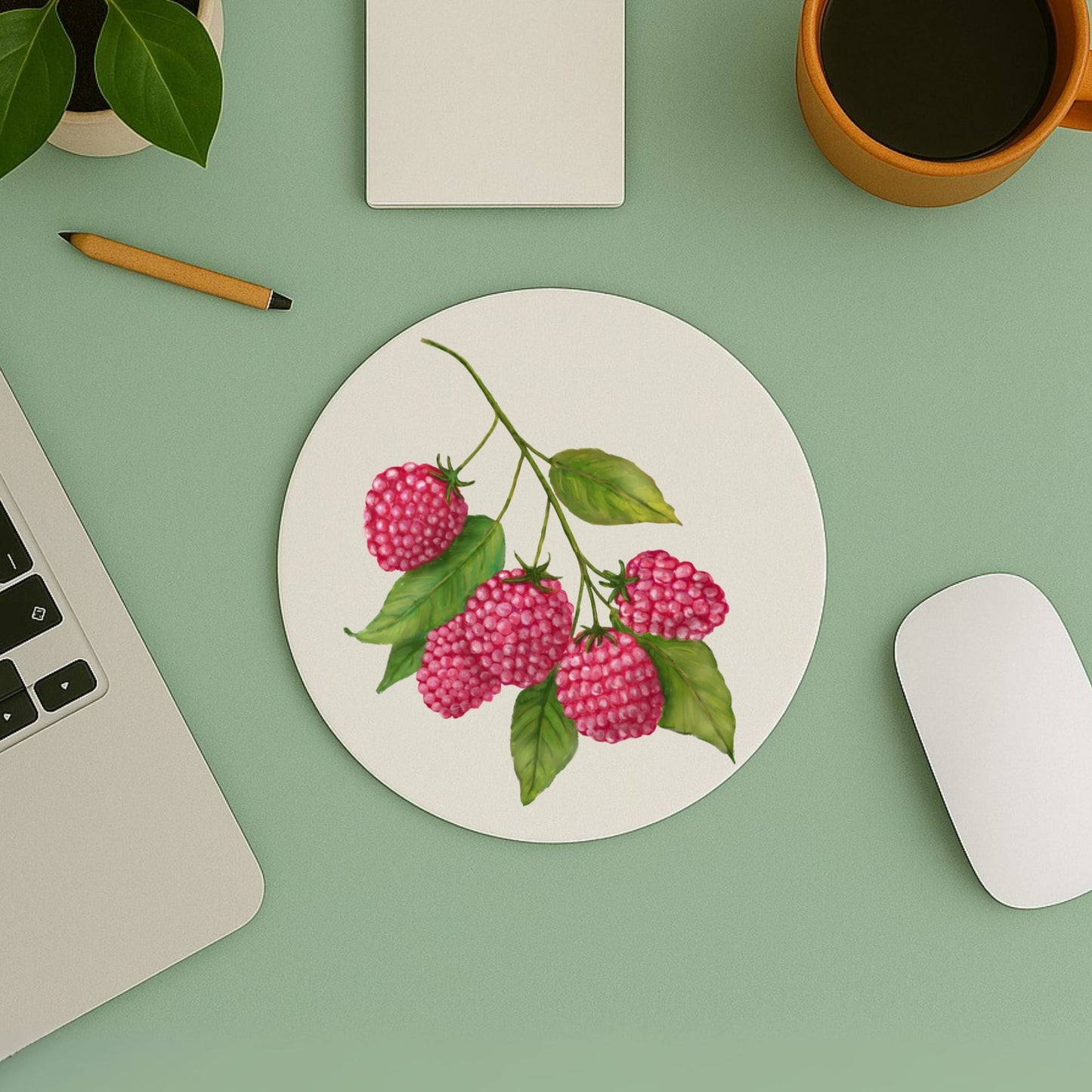 Raspberry Mousepad - MerikaArt