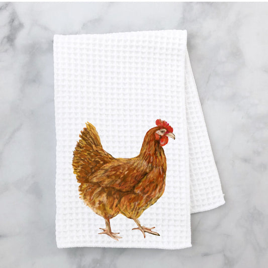 Red Hen Kitchen Towel - MerikaArt