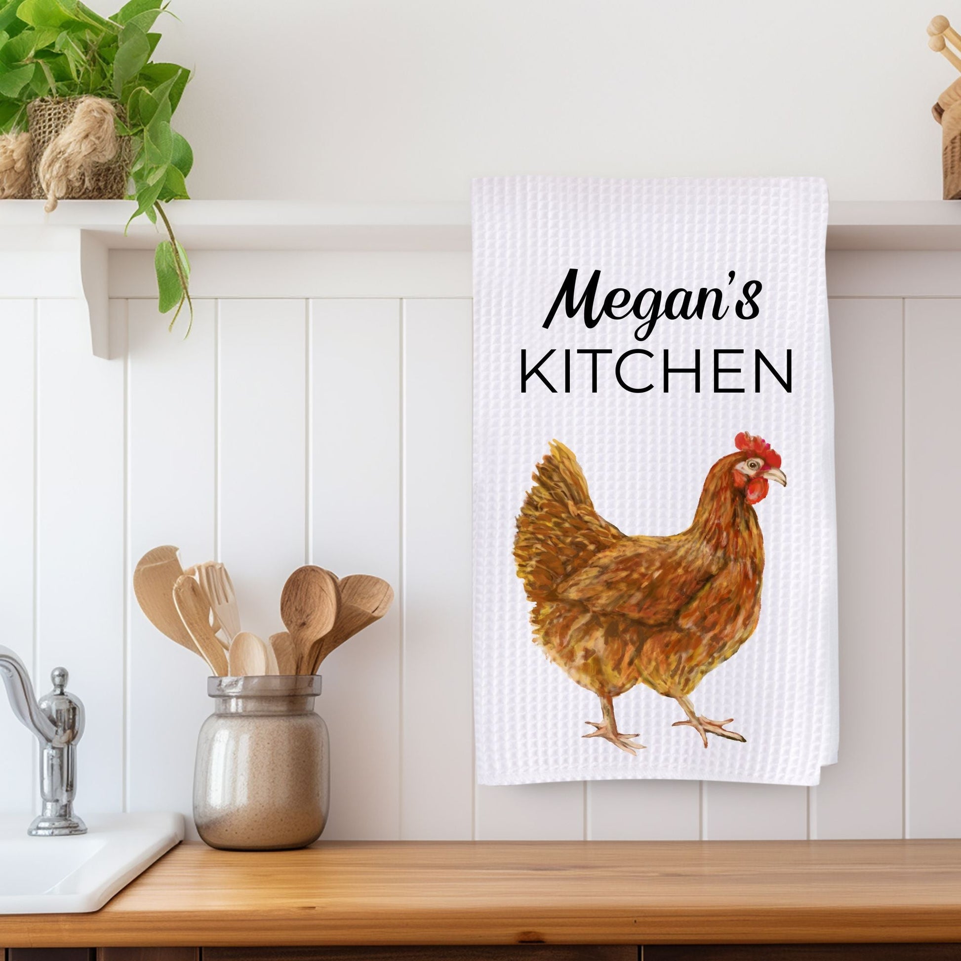 Red Hen Kitchen Towel - MerikaArt