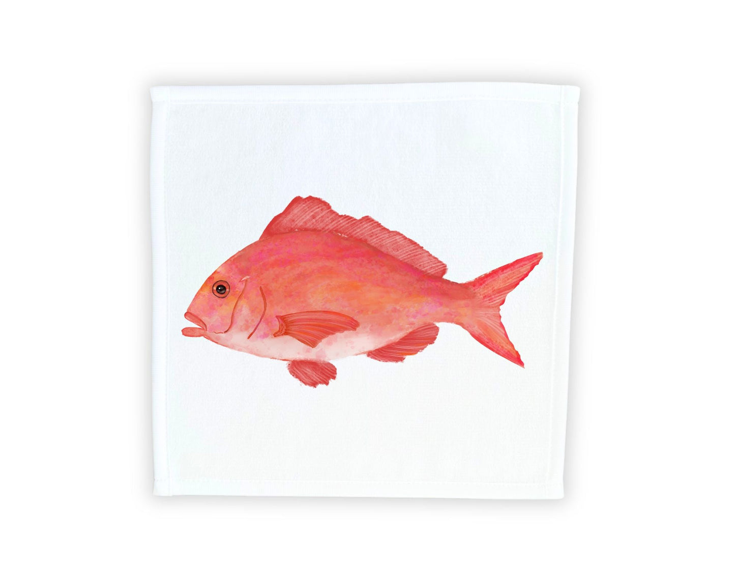Red Snapper Washcloth - MerikaArt