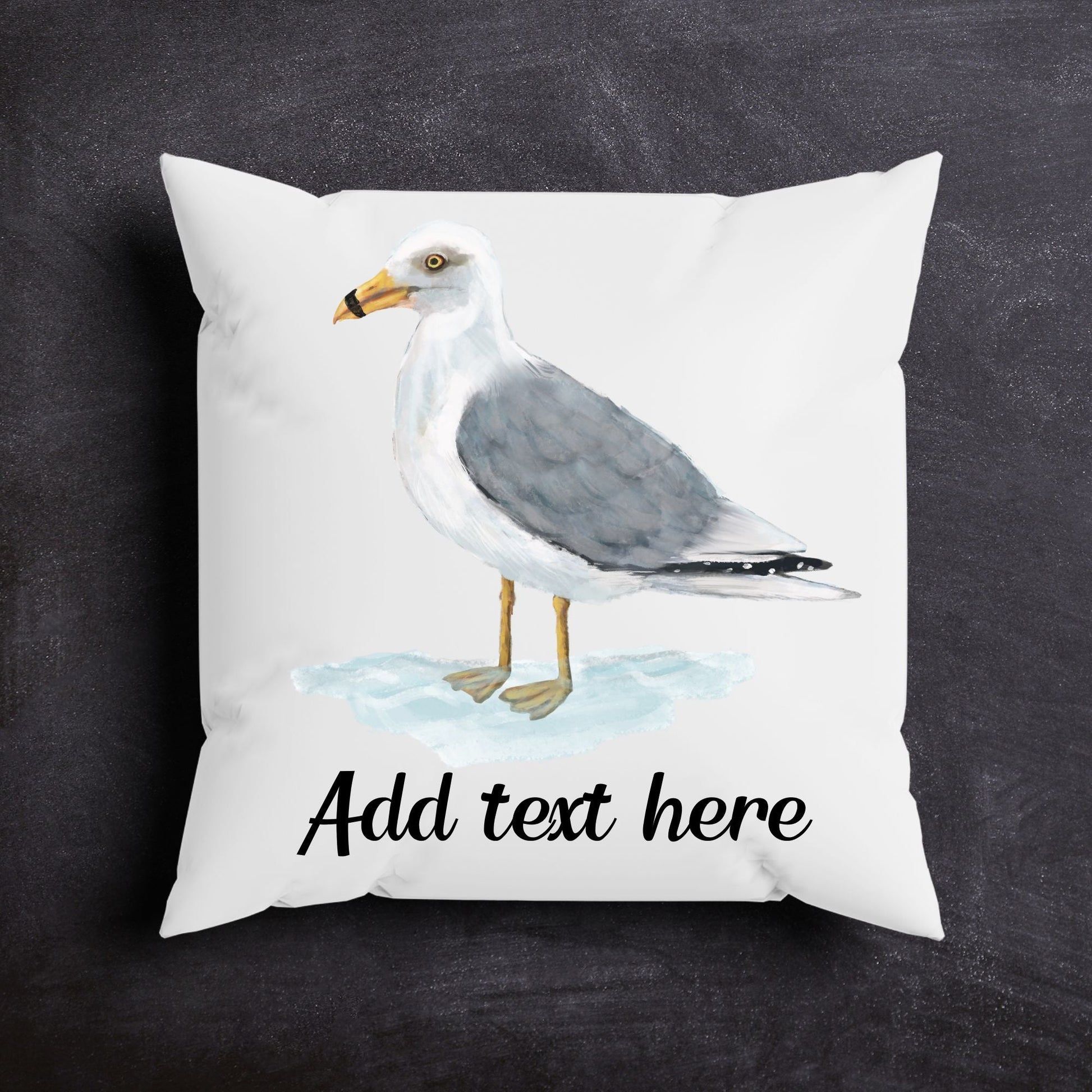 Ring - Billed Gull Decorative Pillow - MerikaArt