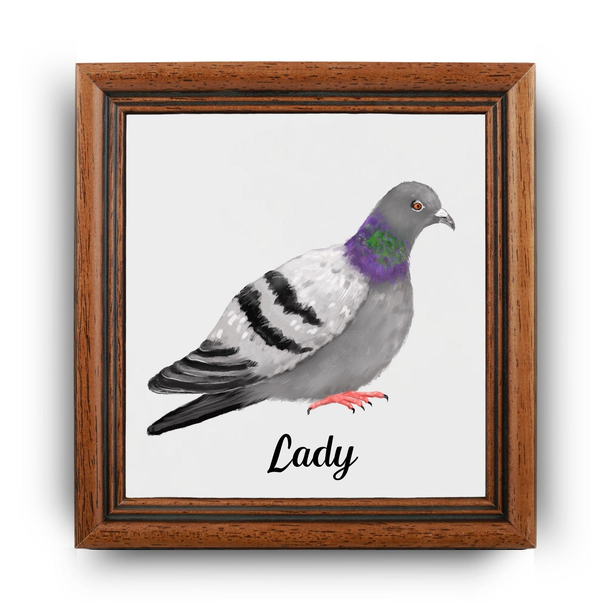 Rock Pigeon Ceramic Tile - MerikaArt