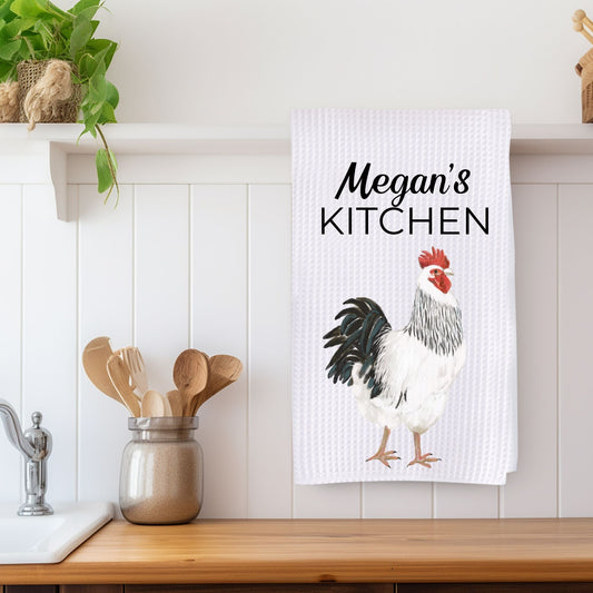 Rooster Kitchen Towel - MerikaArt