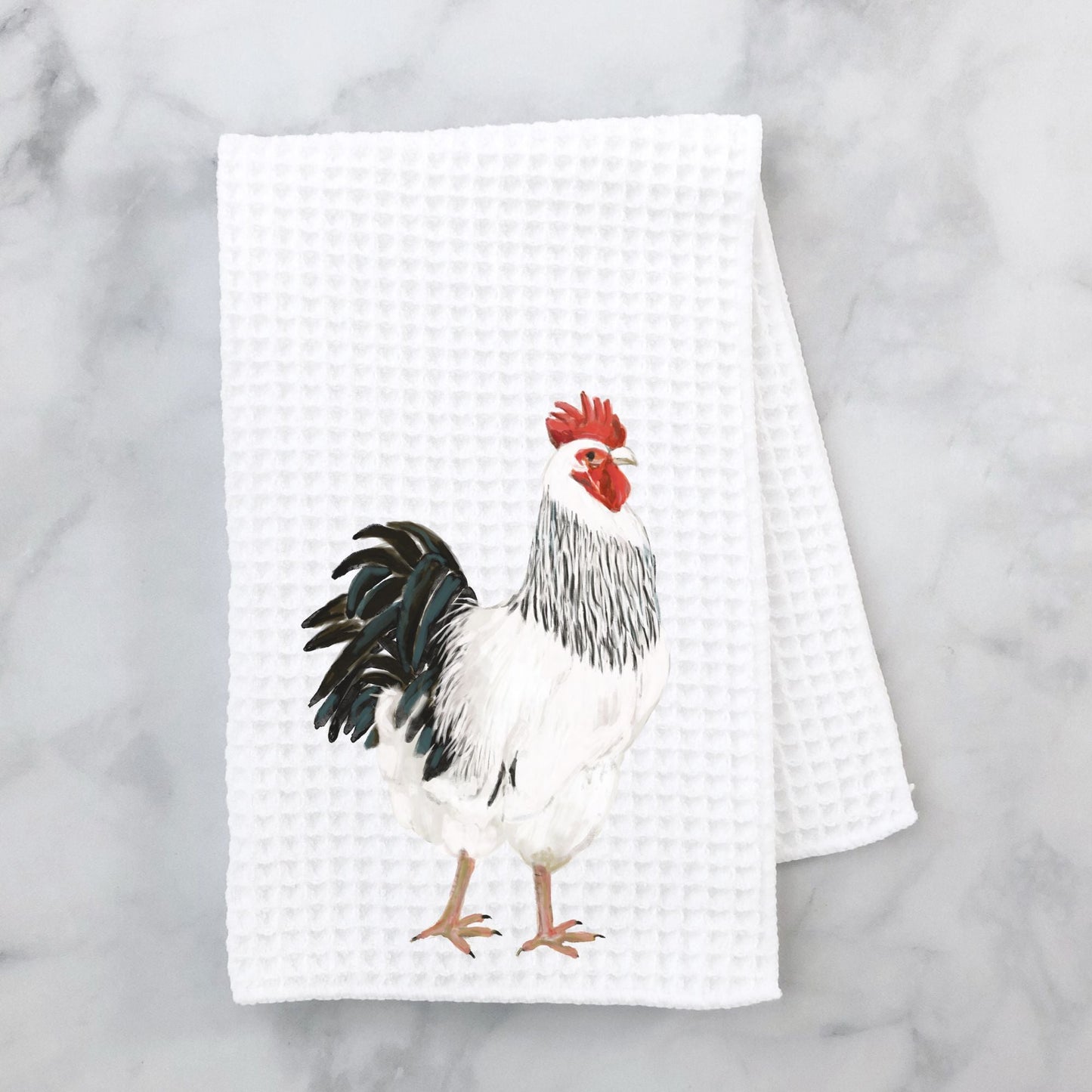 Rooster Kitchen Towel - MerikaArt