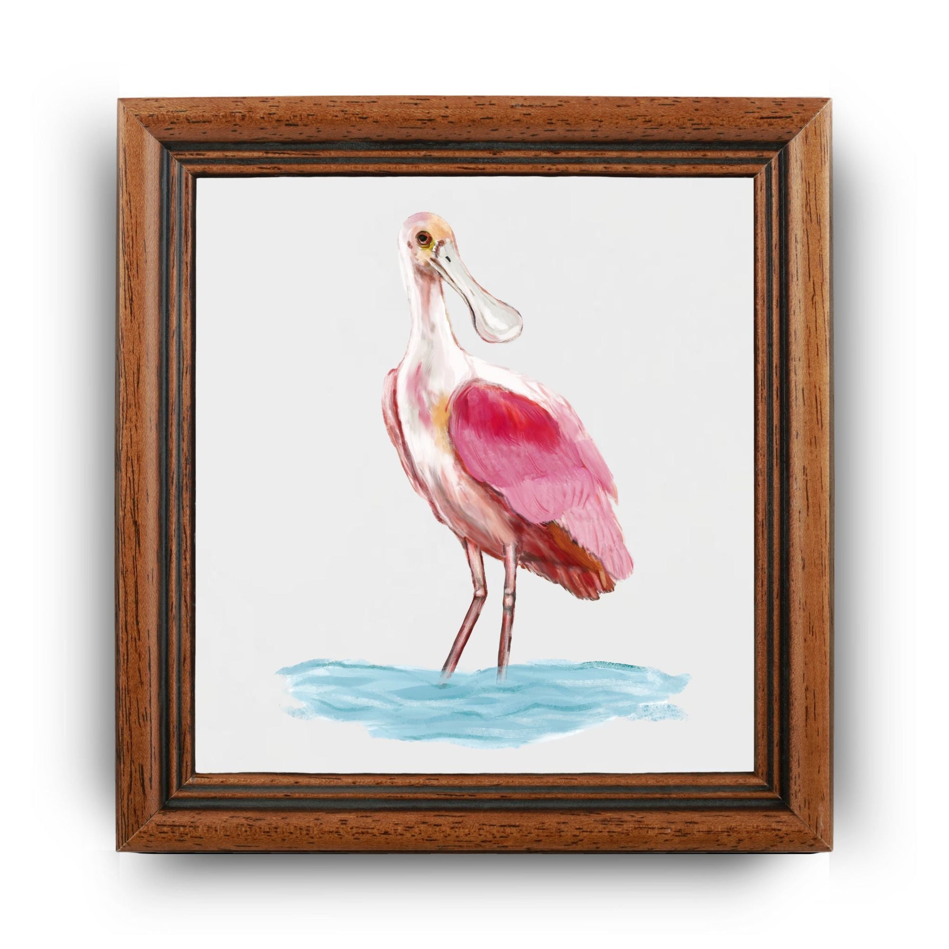 Roseate Spoonbill Ceramic Tile - MerikaArt