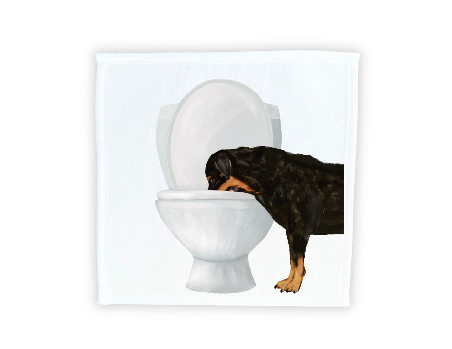 Rottweiler Toilet Washcloth - MerikaArt