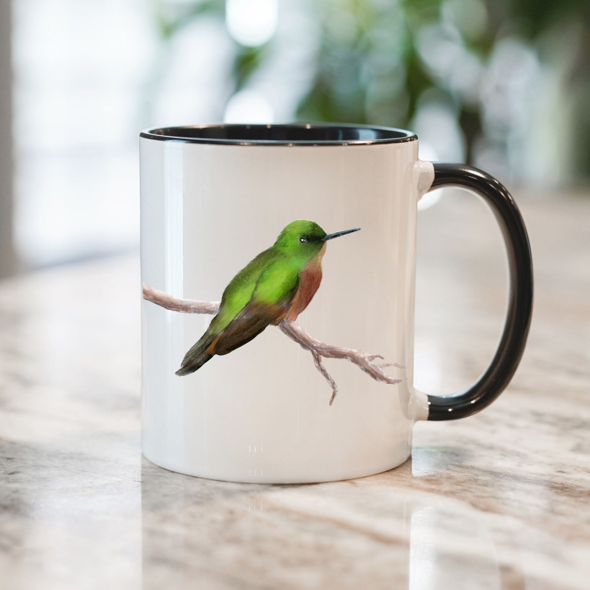 Rufous - tailed Hummingbird Mug - MerikaArt