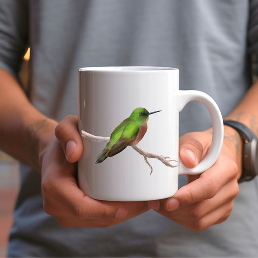 Rufous - tailed Hummingbird Mug - MerikaArt