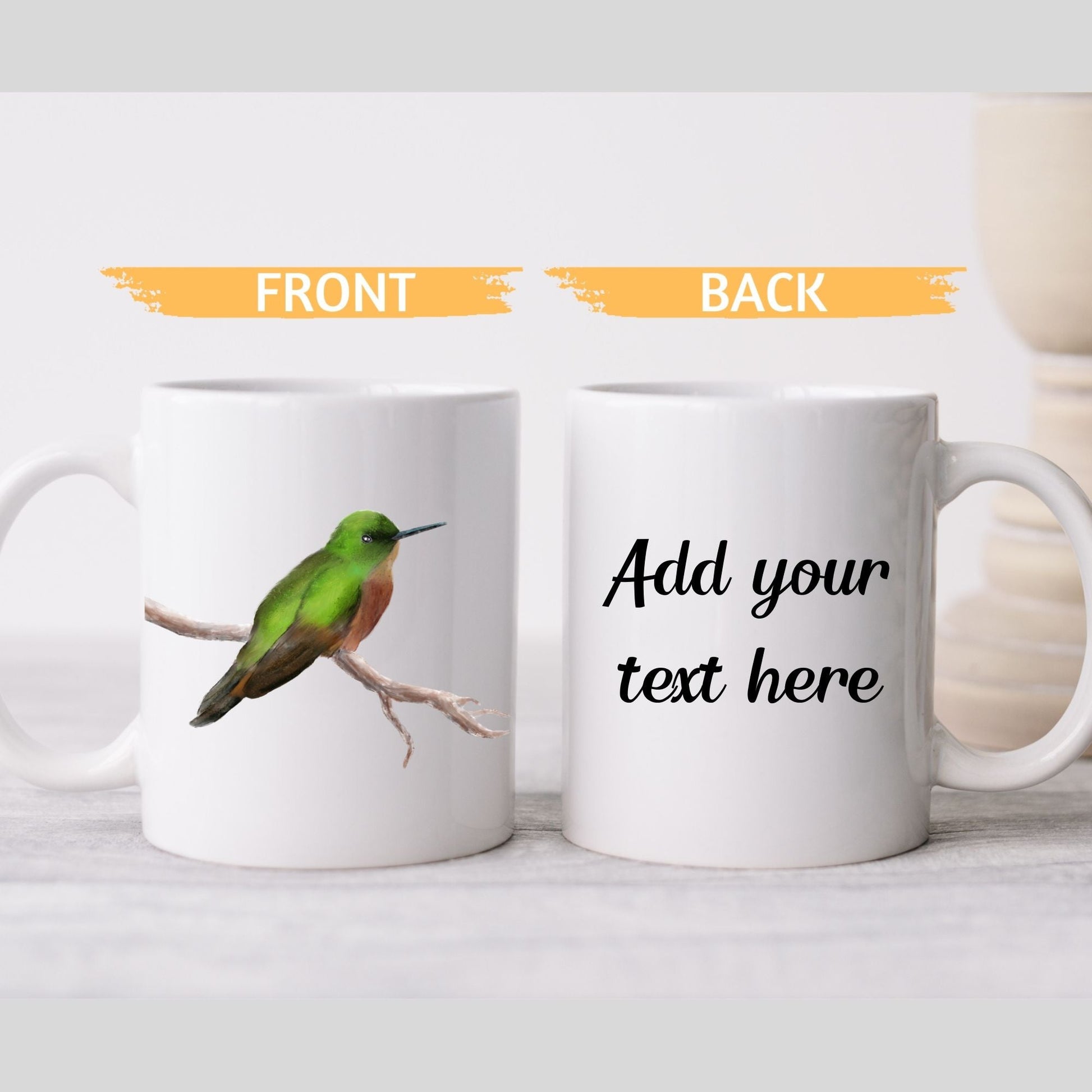 Rufous - tailed Hummingbird Mug - MerikaArt