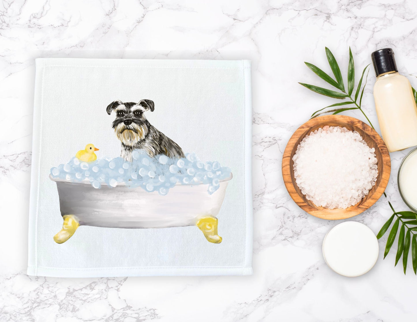 Schnauzer Washcloth - MerikaArt