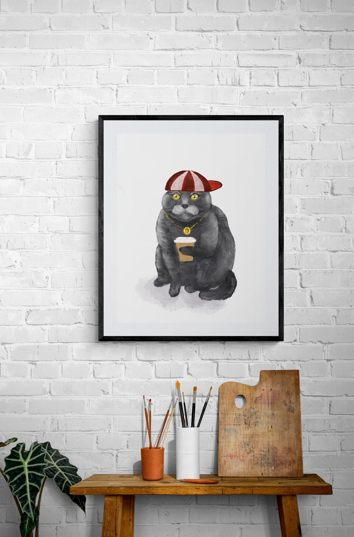 Scottish Fold Cat Art Print - MerikaArt