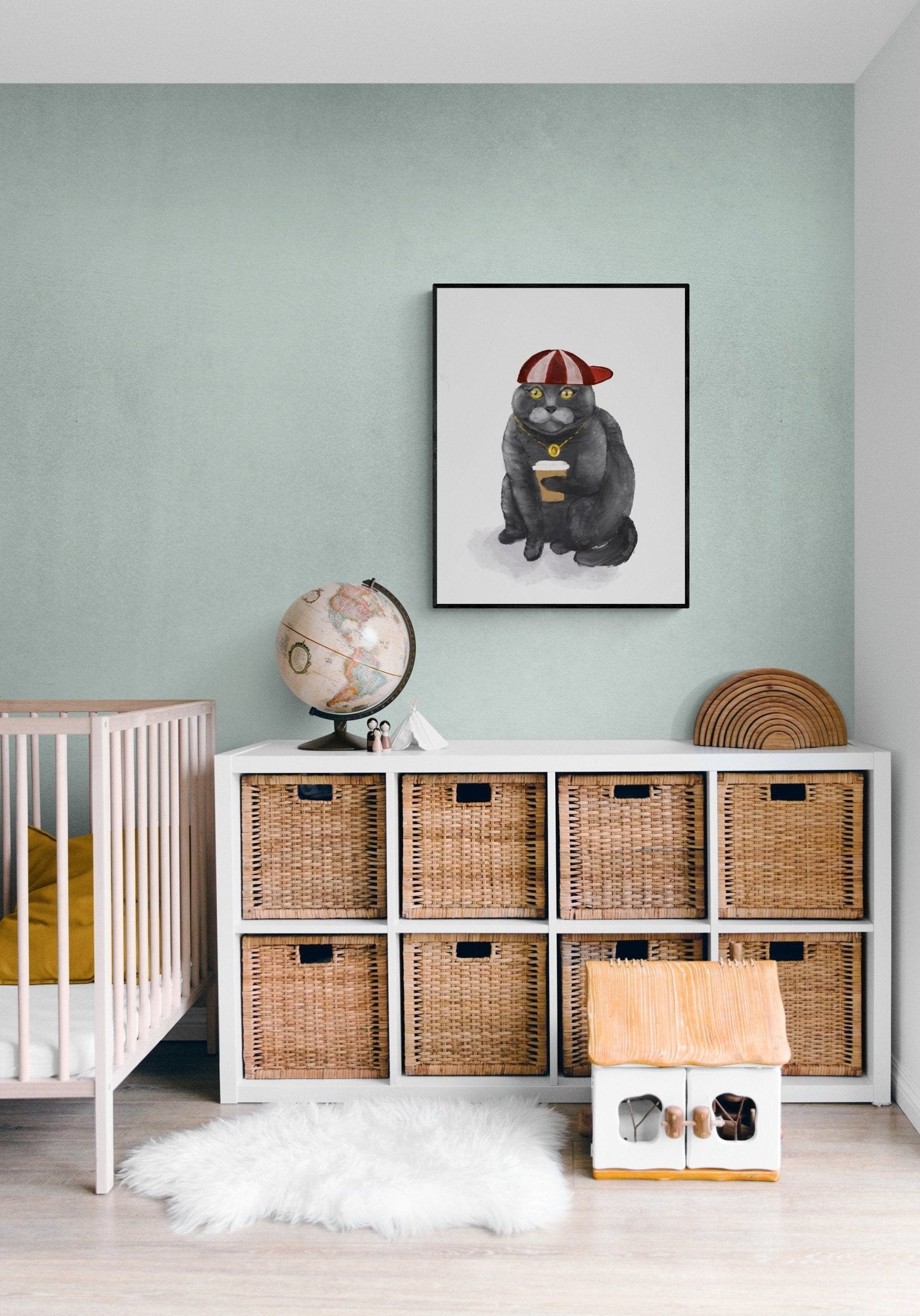 Scottish Fold Cat Art Print - MerikaArt