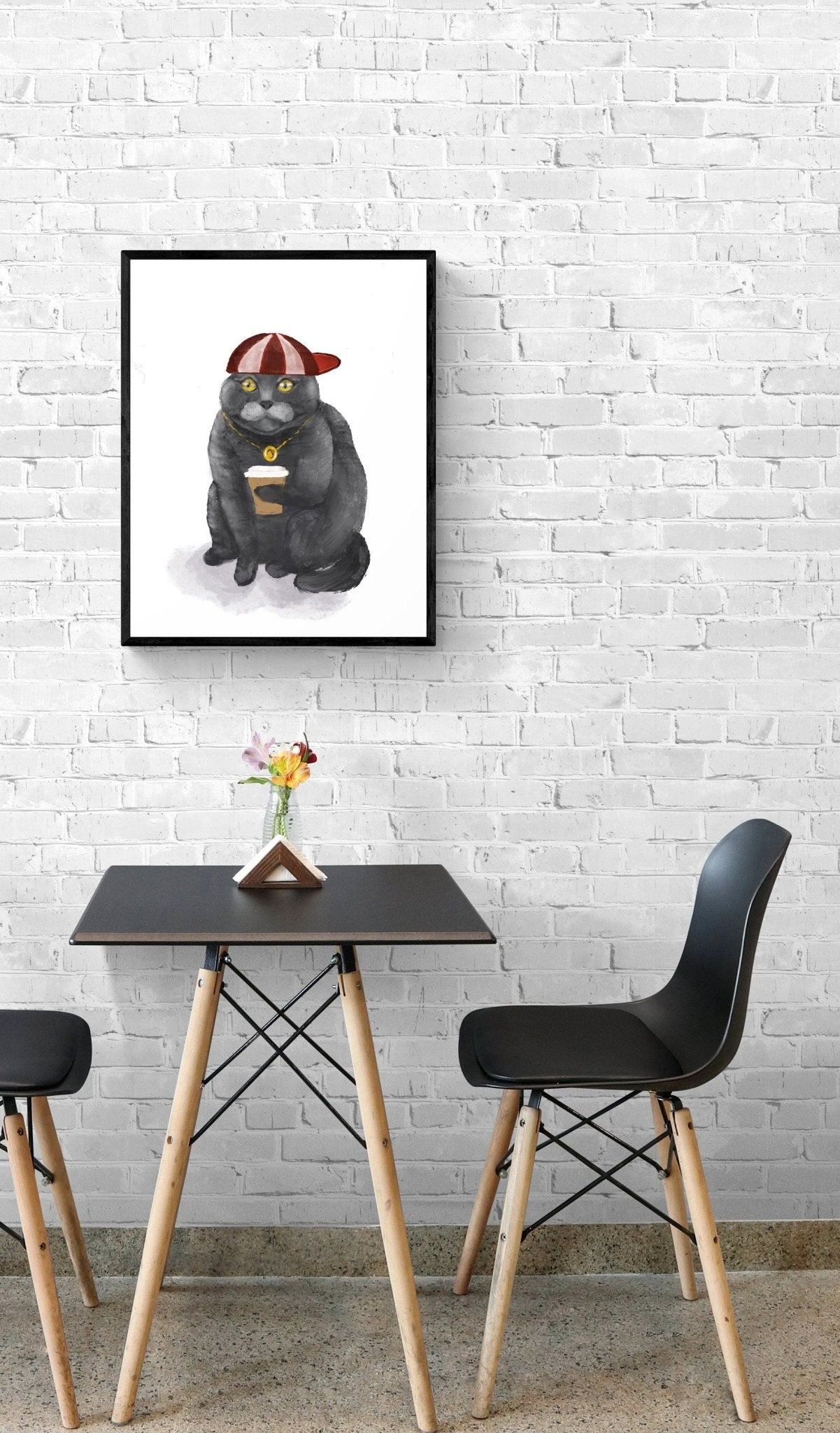 Scottish Fold Cat Art Print - MerikaArt