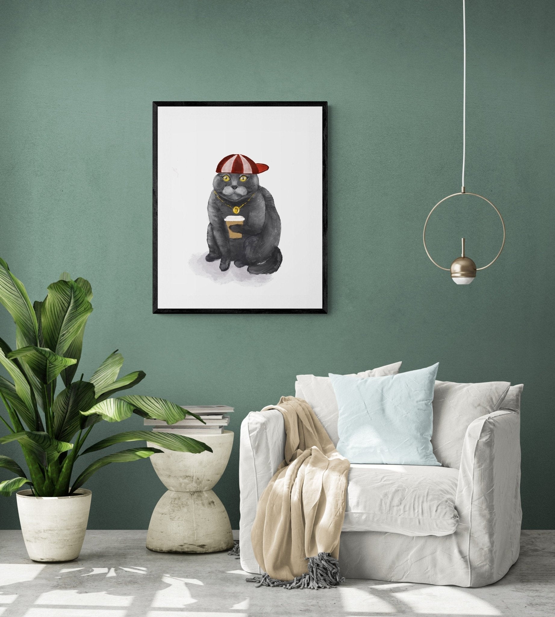 Scottish Fold Cat Art Print - MerikaArt