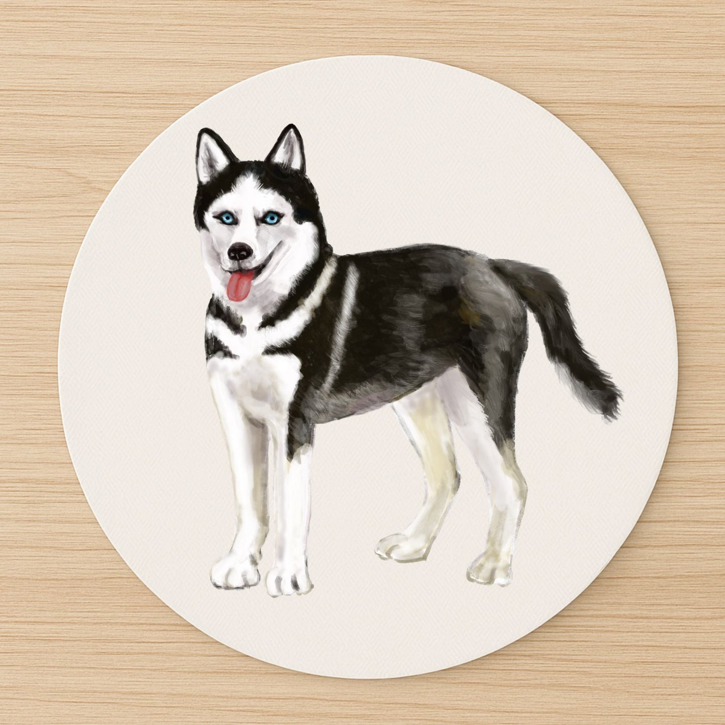 Siberian Husky Mousepad - MerikaArt