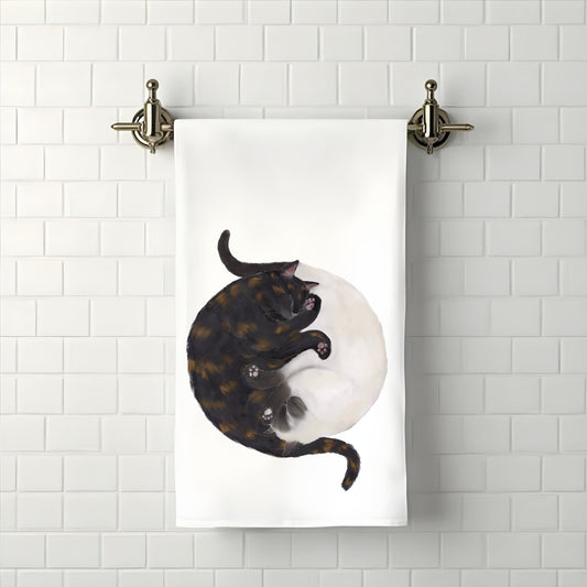 Sleeping Cats Bathroom Towel - MerikaArt