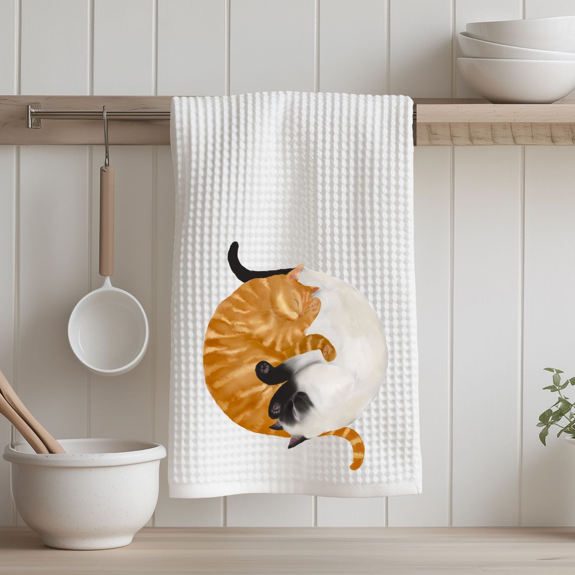 Sleeping Cats Kitchen Towel - MerikaArt