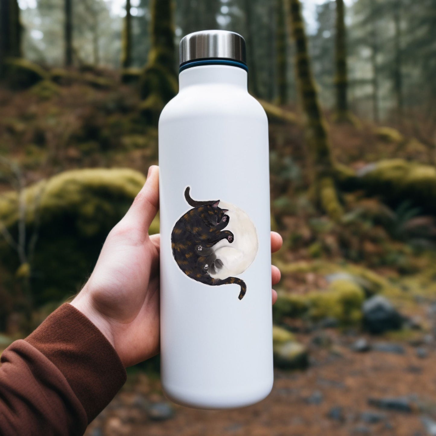 Sleeping Cats Vinyl Sticker - MerikaArt