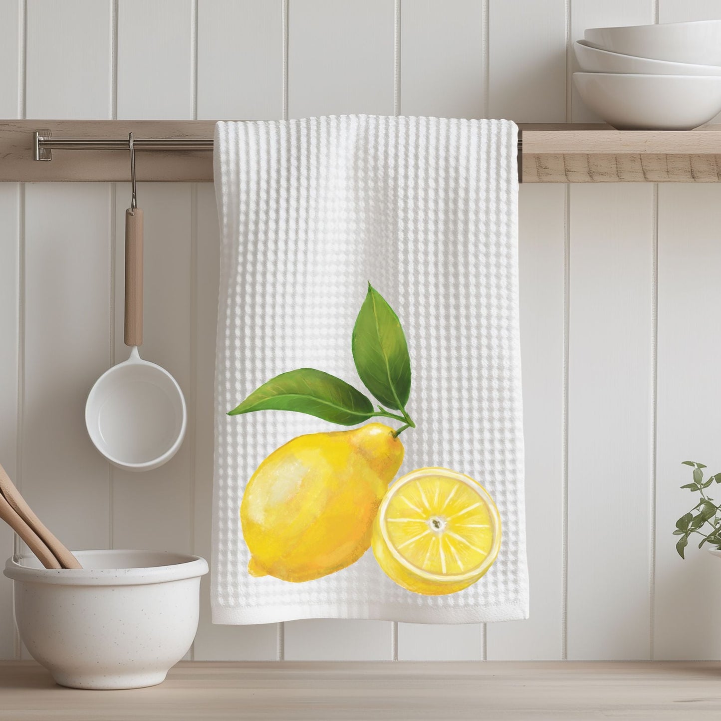 Sliced Lemon Kitchen Towel - MerikaArt