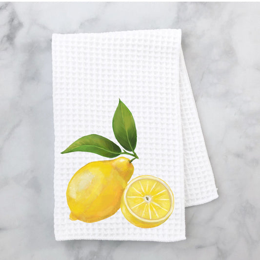 Sliced Lemon Kitchen Towel - MerikaArt