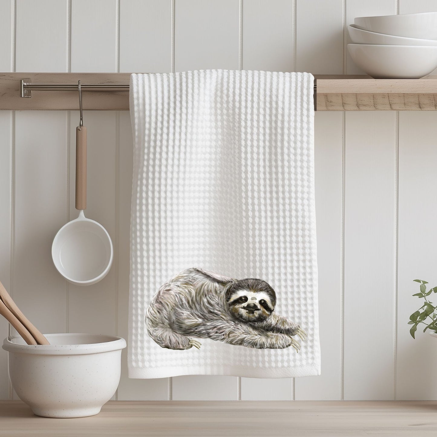 Sloth Kitchen Towel - MerikaArt