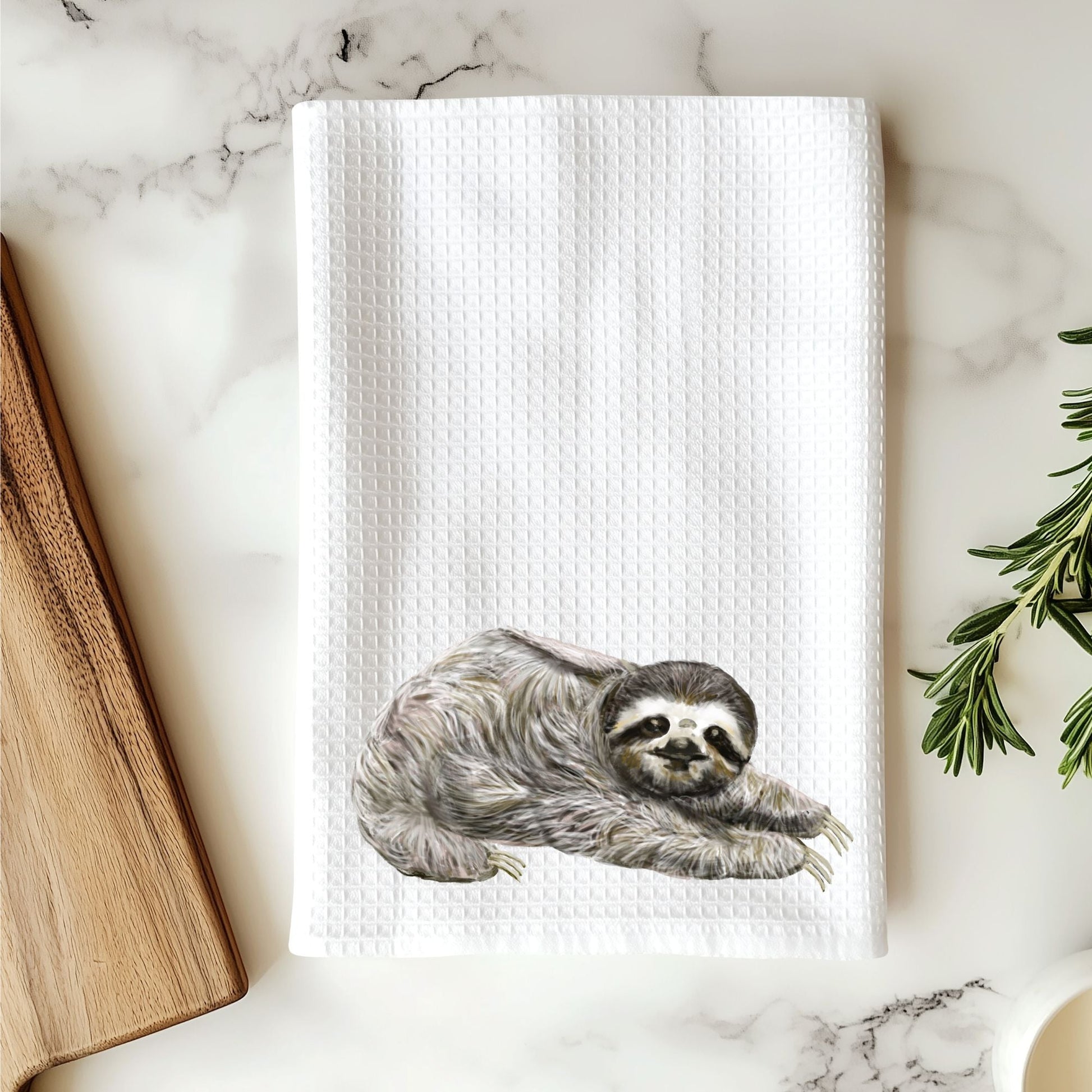 Sloth Kitchen Towel - MerikaArt