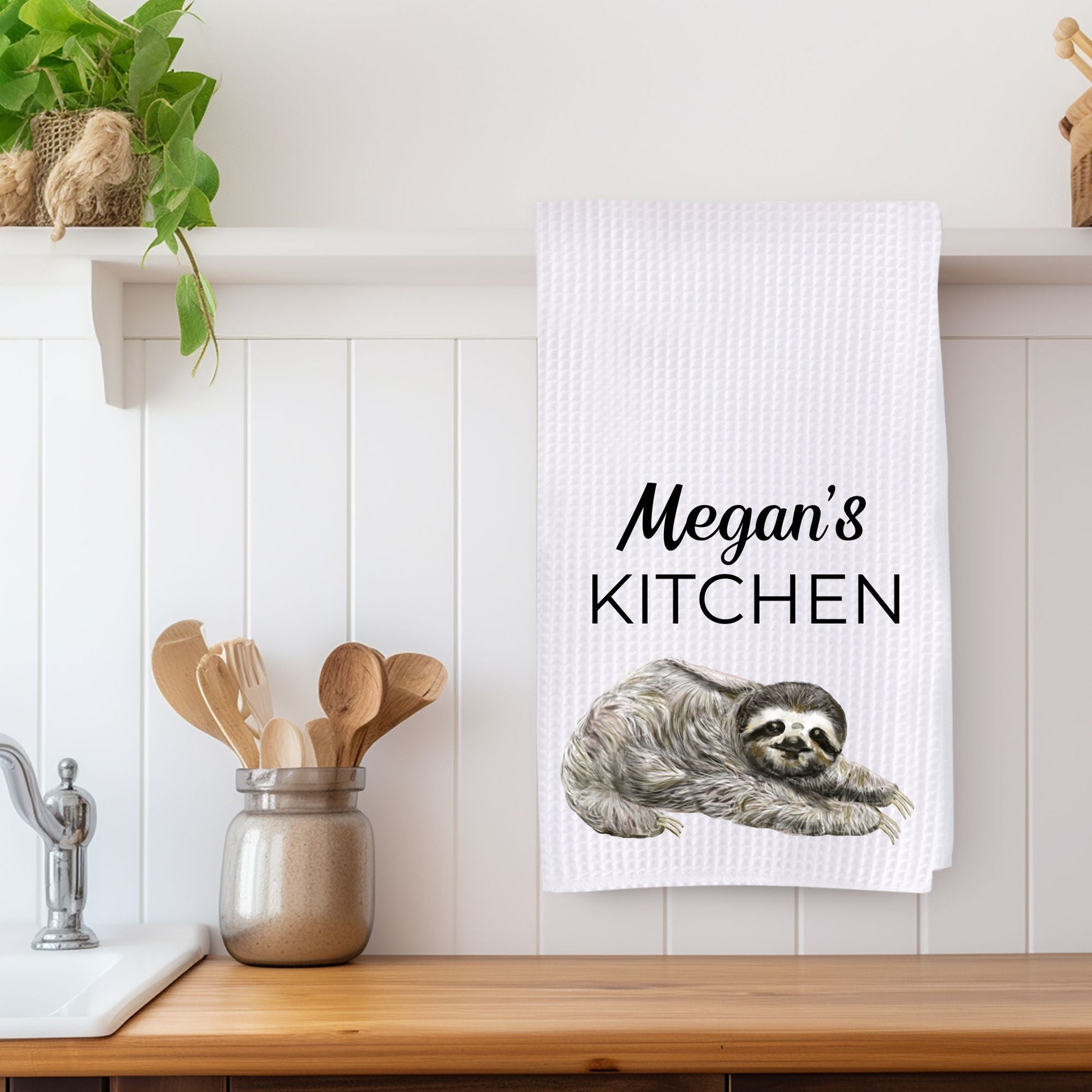 Sloth Kitchen Towel - MerikaArt