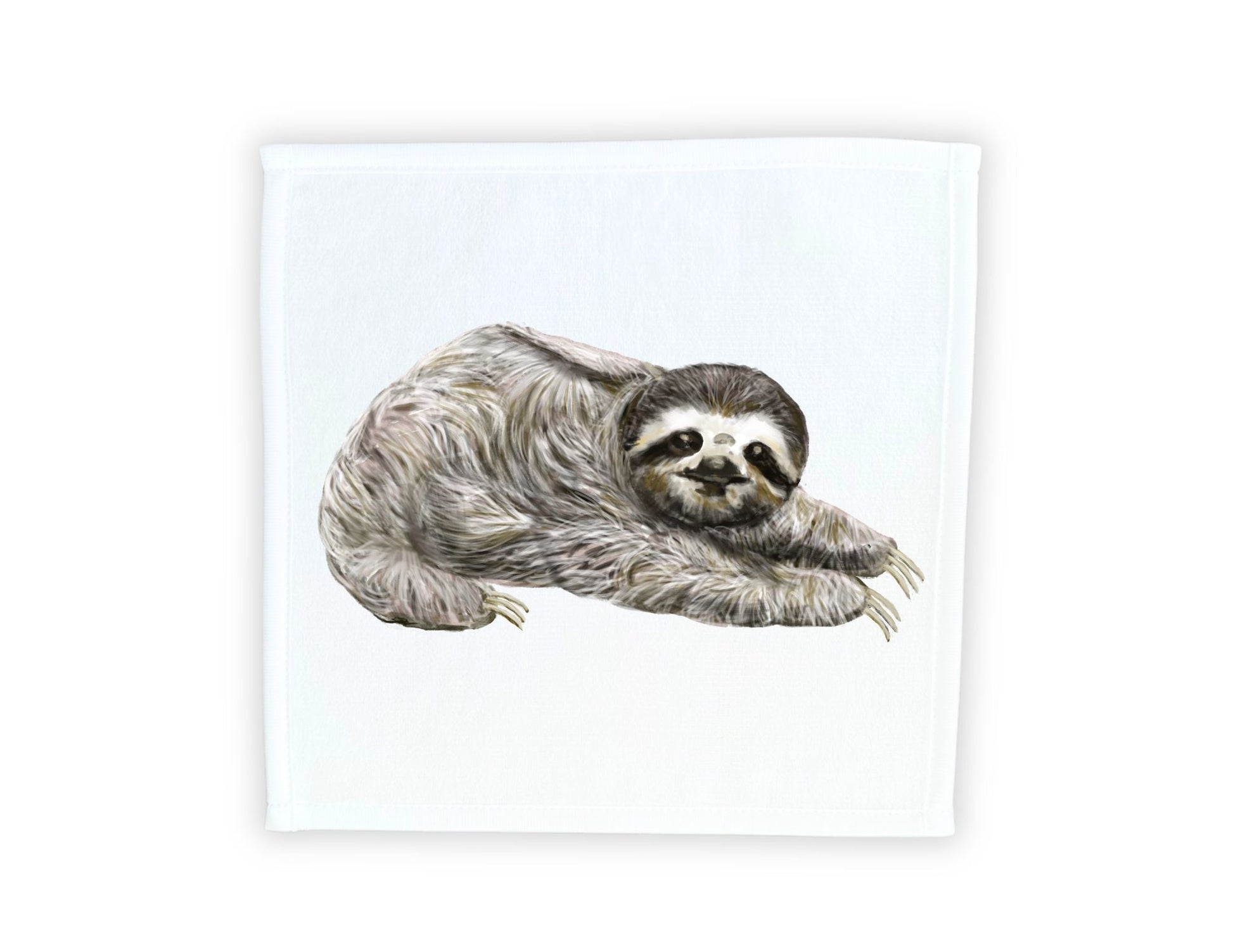 Sloth Washcloth - MerikaArt
