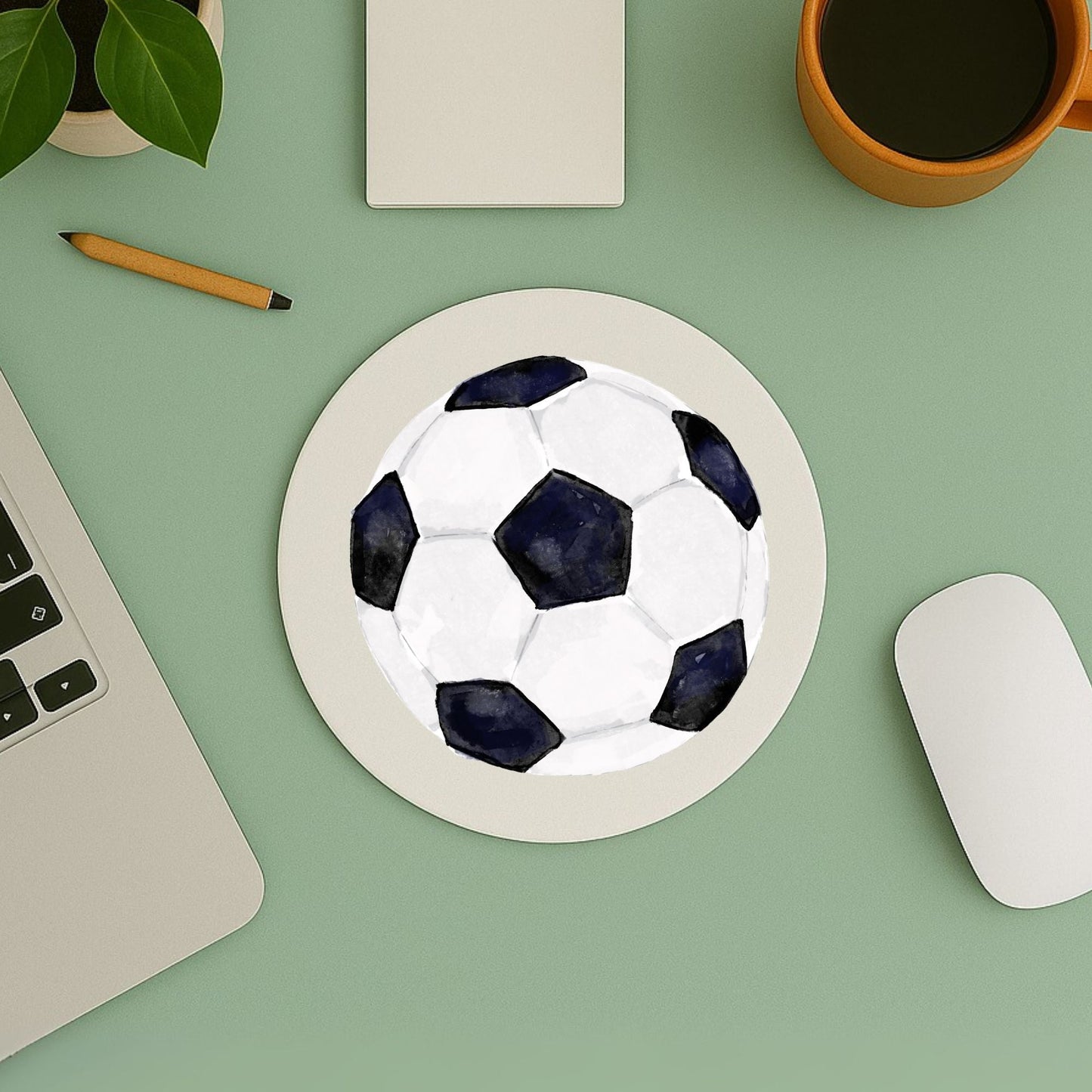 Soccer Ball Mousepad - MerikaArt