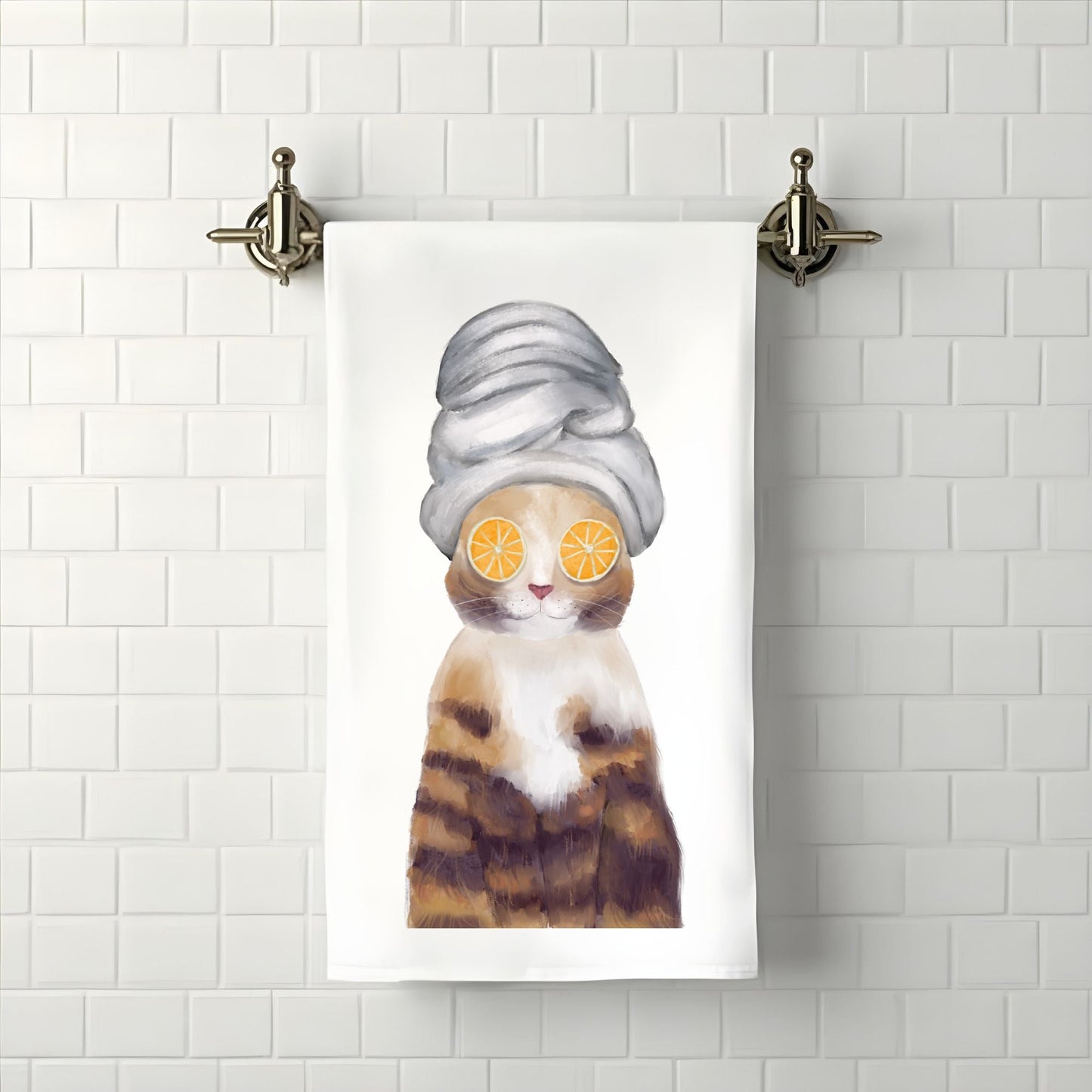 Spa Cat Bathroom Towel - MerikaArt